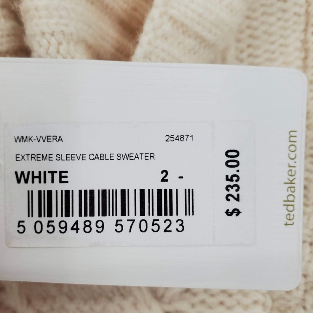 Fabulous Ted baker London wool blend cable knit turtleneck - Picture 6 of 6